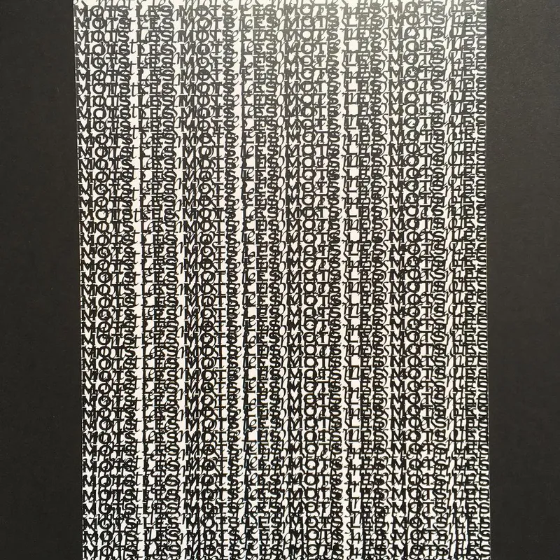 Les Mots — dessin de Valérie Billet
