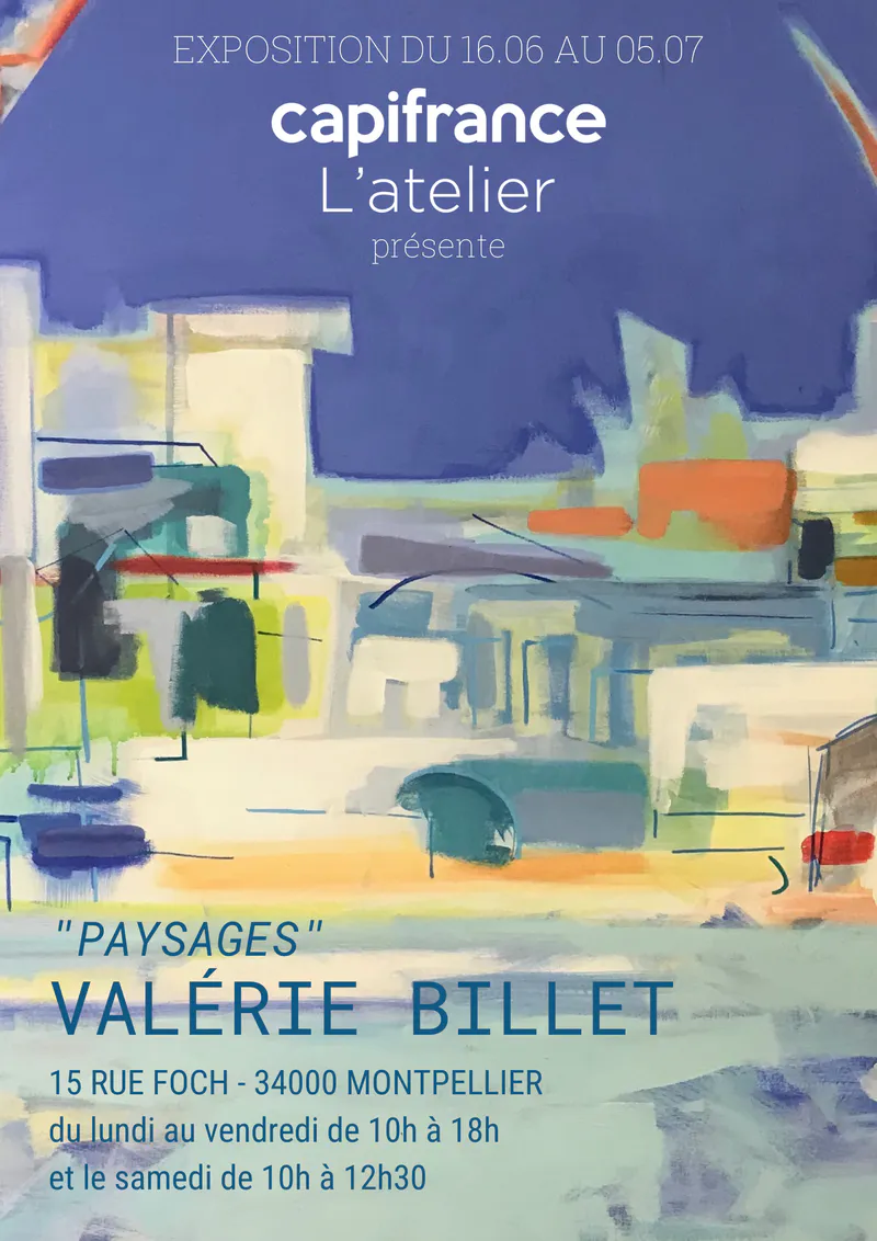 « L’atelier », exposition personnelle chez Capifrance — affiche