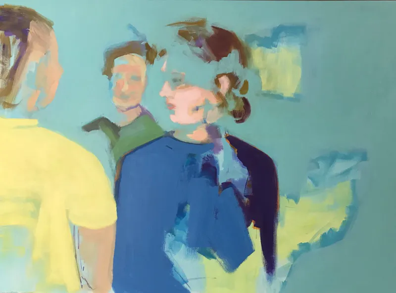 Croisements n°2 — painting, Valérie Billet