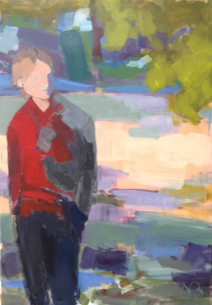 Croisement n°3 — painting, Valérie Billet
