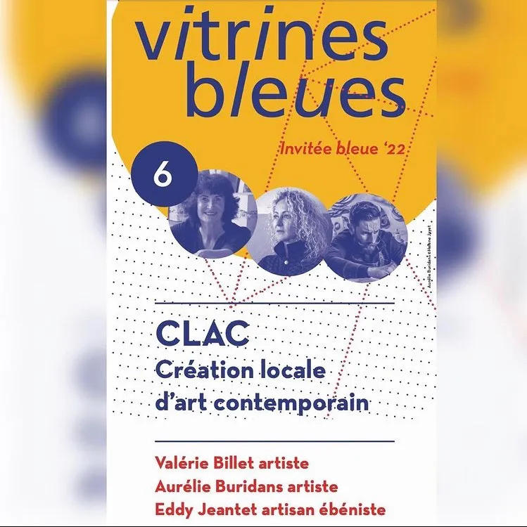 « Les Vitrines bleues 2022 » — France Design Week — affiche