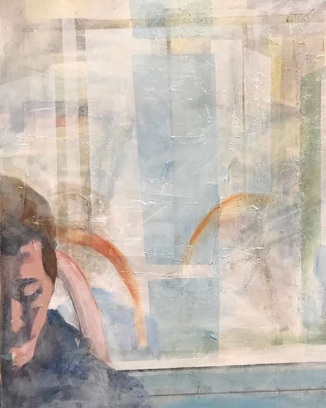 Le Tram n°11 Intérieur — peinture, Valérie Billet (vue 2)